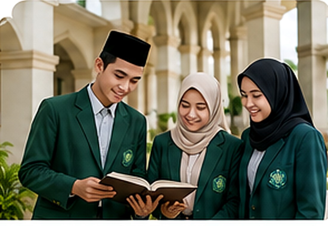 Mahasiswa STAI sedang belajar bersama